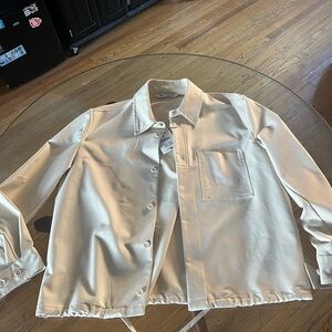 Zara Men's Cream Utility Jacket